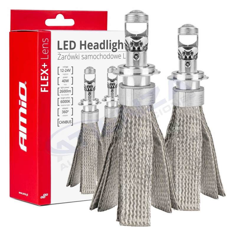 ➡ Kit de conversión LED H7 Flex (tipo 7) con lente de aumento