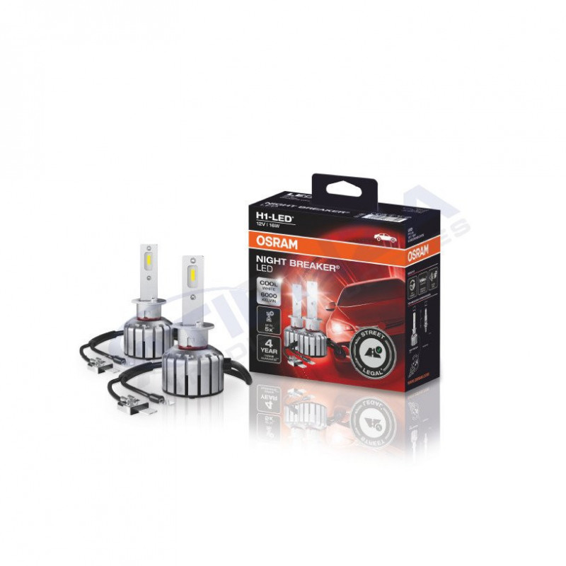 ➡ Kit de Conversión LED Osram H1 Night Breaker - Homologado, +230% de Brillo (64150DWNB-2HFB)