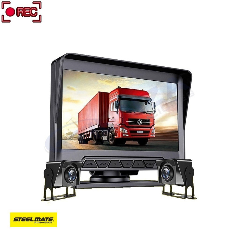 ➡ Steel Mate - Sistema de Grabación C20 con CCTV, 2 Cámaras y Monitor de 7"