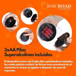 ➡ SOS ROAD Connected - Baliza V16 Geolocalizable DGT 3.0 NK Sos Road Conectada, Homologada y Obligatoria en 2026