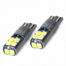 2 bombillas led T10 w5w Can-bus Blanco 10 SMD