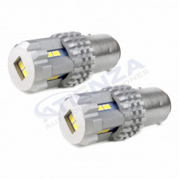 2 Bombillas led BAY15D P21/5W Can-bus blanco22SMD