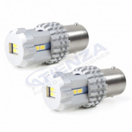 2 Bombillas led BA15S P21W Can-bus blanco 22 SMD
