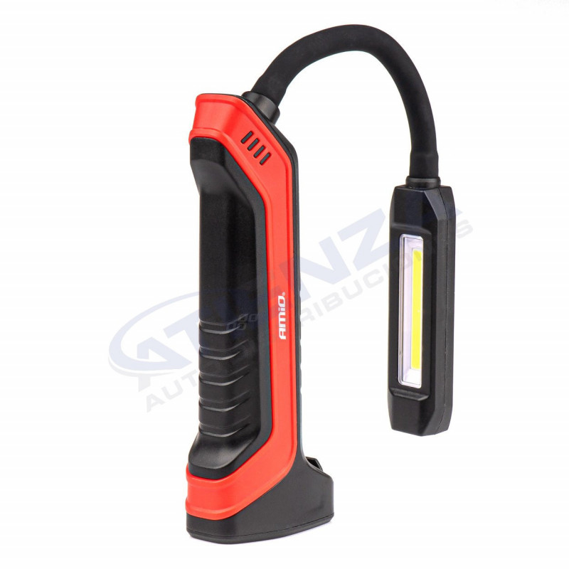 ➡ Lámpara portátil de taller con brazo ajustable y luz LED