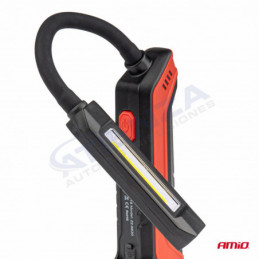 ➡ Lámpara portátil de taller con brazo ajustable y luz LED