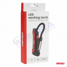 ➡ Lámpara portátil de taller con brazo ajustable y luz LED