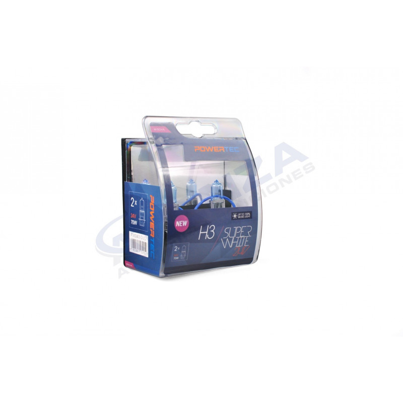 ➡ Set de bombillas ultra-blancas H3 24V (Pack de 2 unidades)