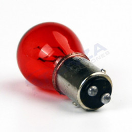 Bombilla halógena BAY15D rojo (12 voltios, 21/5 watios)