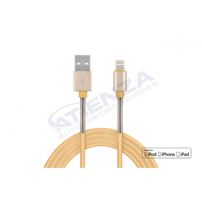 Cable aluminio Lightning Iphone - USB 100cm Full L