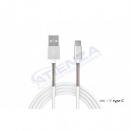 Cable aluminio USB tipo C 100cm Full LINK