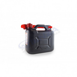 Bidón de gasolina negro con surtidor, capacidad 5 litros