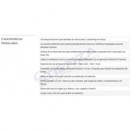 ➡ Kenwood KMM-BT209 - Radio de Coche 1DIN con Bluetooth, USB, Aux-in y Compatibilidad con Spotify
