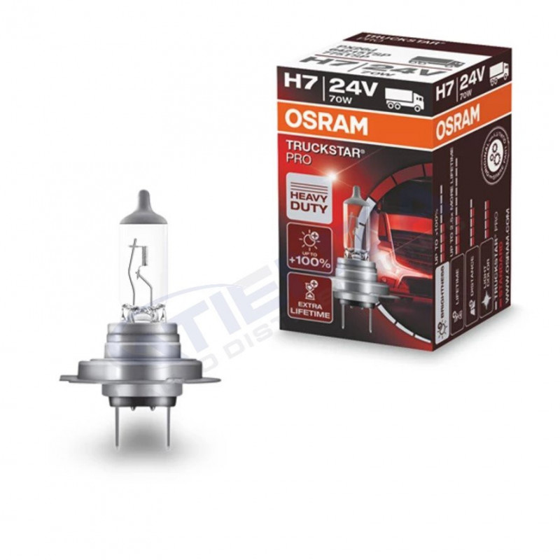 ➡ Bombilla halógena OSRAM TRUCKSTAR PRO NextGen +120% PK26d 24V para camiones