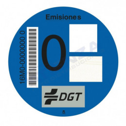 Distintivo medioambiental coches 0 emisiones