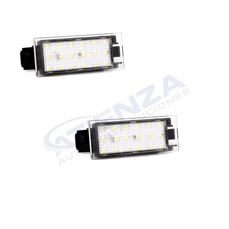 Plafón matrícula trasera led para Renault Clio III