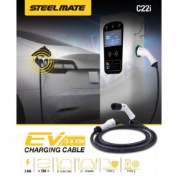 ➡️ Cable carga coches eléctricos, tipo 2, 16A/250V