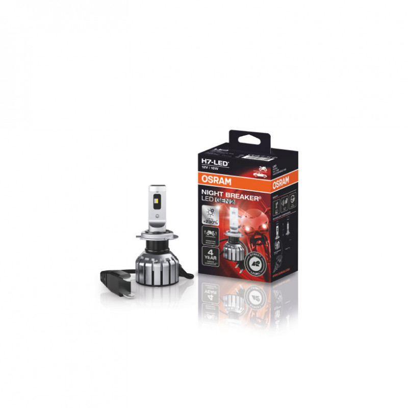 Bombilla Osram 64210DWNBG2-1HFB H7 para moto Night Breaker 🌙