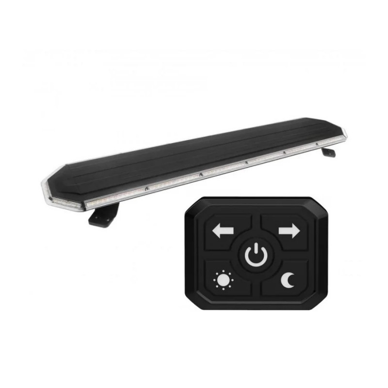 Puente de advertencia led estrobo: ámbar 614mm ⚠️