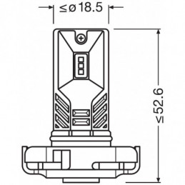 Bombilla Osram 2604CW de 6,7W 12V PG20-7 FS2 💡