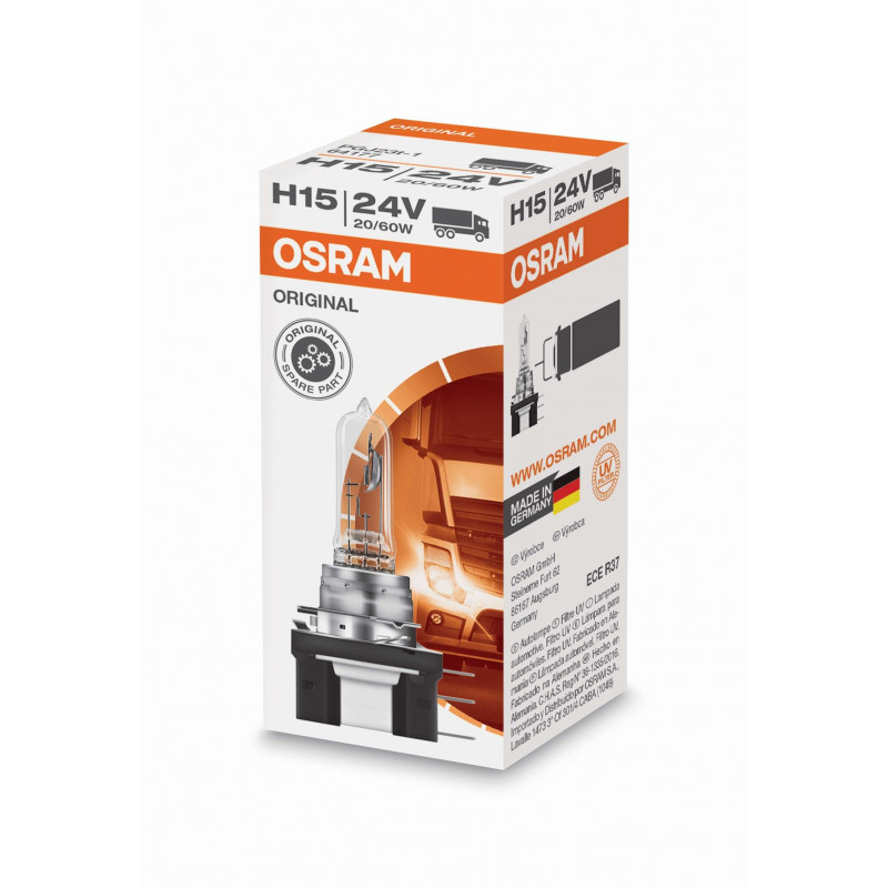 Lámpara halógena OSRAM H15 20/60W PGJ23t-1 24V 🌟