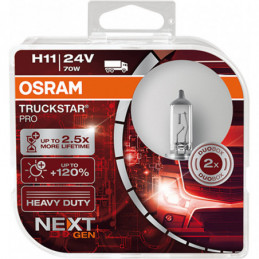 Potente rendimiento: OSRAM TRUCKSTAR PRO NextGen +120% PGJ19-2 24V 70W 💡