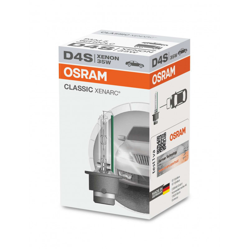 Lámpara de xenón Osram D4S XENARC Classic (66440CLC) 💡