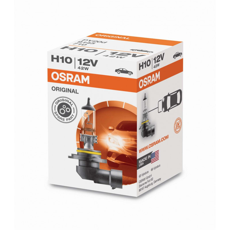 Foco Osram 9145 - H10 12V 42W PY20d 1 ud. Original Spar 🔦 Foco Osram 9145 - H10 12V 42W PY20d 1 ud. Original Spar 🔦