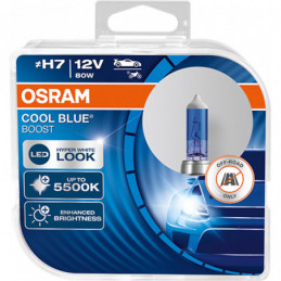 Potente iluminación para tu vehículo con OSRAM COOL BLUE BOOST - H7 PX26d 12V 80W (Duo) 💡