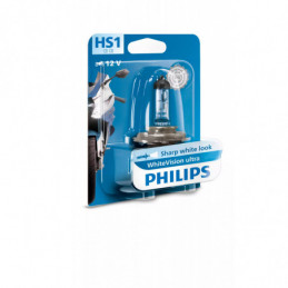 Lámpara Philips HS1 12V 35/35W WhiteVision Ultra Moto (x1) 🌟