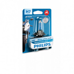 Foco Philips H7 12V 55W PX26d WhiteVision Ultra Moto x1 🌟