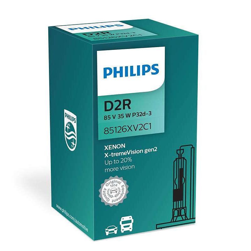 Potente rendimiento de iluminación con Philips D2R X-tremeVision 85V35W P32d-3 C1 💡