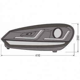 Osram LEDriving - XENARC - Golf VI BLACK 12V 25W 💡