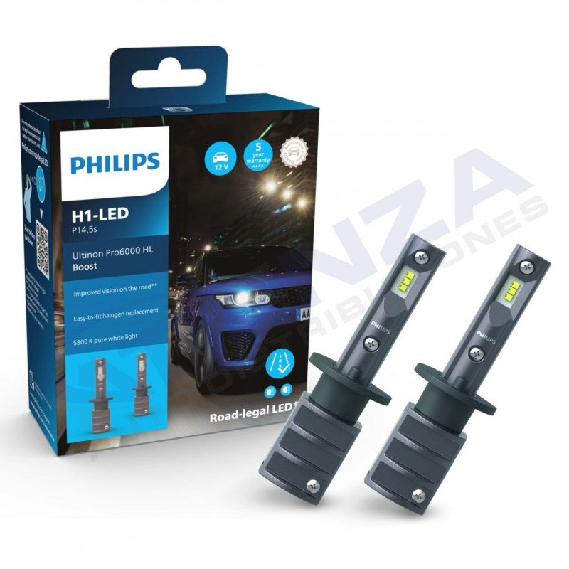 **Philips Ultinon Pro6000 Boost H1: Iluminación LED de Alta Calidad para Vehículos 🚗 | Atienza Auto Distribuciones - Portal B2B*