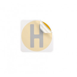 🚗🔖 Distintivo "H" de 60 mm para Vehículos Históricos – Adhesivo Interior para Parabrisas ✅