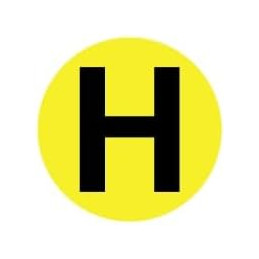 🚗🔖 Distintivo "H" de 60 mm para Vehículos Históricos – Adhesivo Interior para Parabrisas ✅