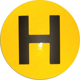 🚗🔖 Distintivo "H" de 60 mm para Vehículos Históricos – Adhesivo Interior para Parabrisas ✅