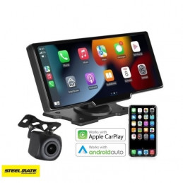 Pantalla Multimedia Universal Steel Mate CarPlay Android Auto